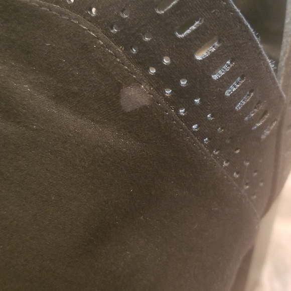 Madden Girl Black Open Toe Booties. Size 9.5. Approx 4" Block Heel. Zip Up Back. - Picture 9 of 10